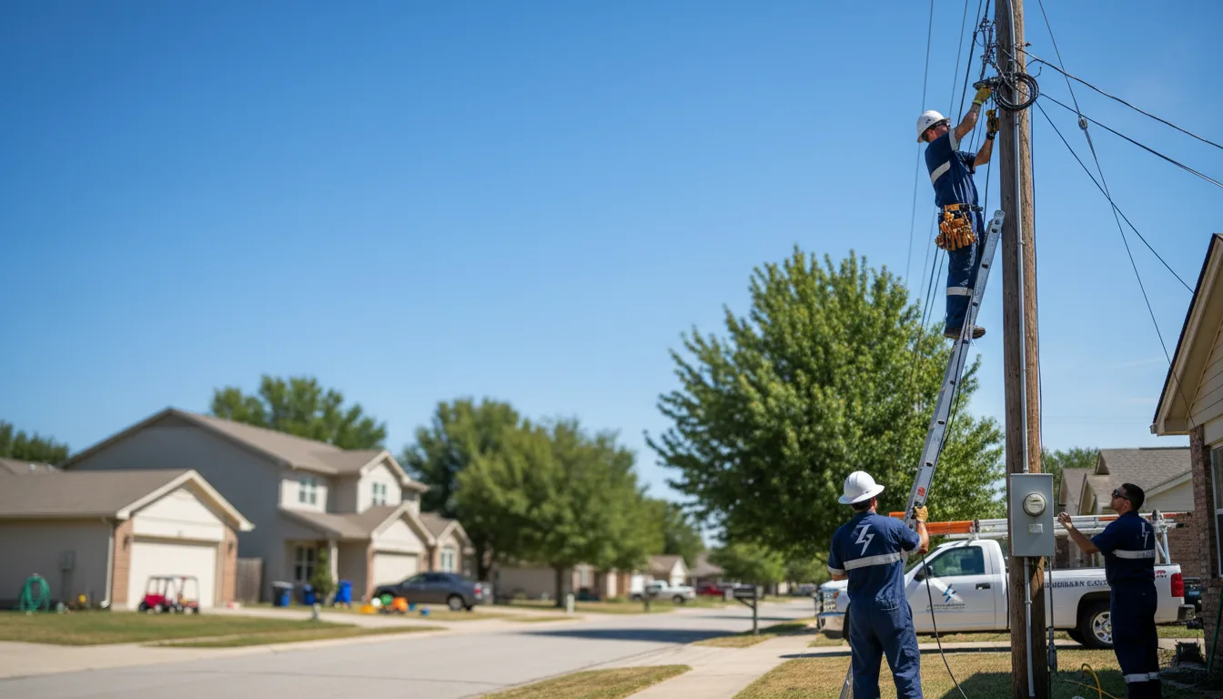 Residential electrician providing installation services in New River, VA